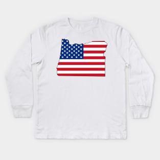 Oregon USA Kids Long Sleeve T-Shirt